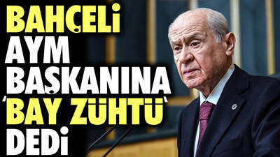 Bahçeli AYM Başkanına 'Bay Zühtü' dedi