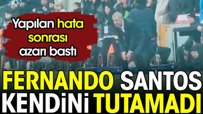 Fernando Santos kendini tutamadı. Yapılan hata sonrası azarı bastı