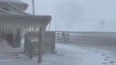 Böyle kar fırtınası görülmedi...
