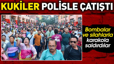 Kukiler polisle çatıştı. Bombalar ve silahlarla karakola saldırdılar