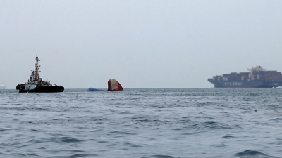 Yunanistan açıklarında yük gemisi battı