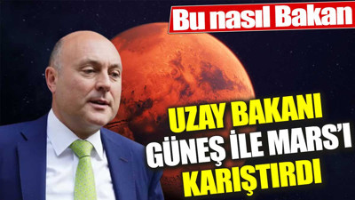 Uzay Bakanı Güneş ile Mars'ı karıştırdı. Tüm ülkede alay konusu oldu
