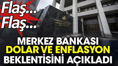 Flaş... Flaş... Merkez Bankası dolar ve enflasyon beklentisini açıkladı (19 Ocak 2024)