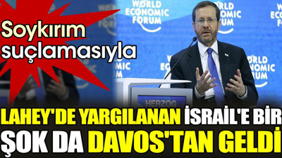 Soykırım suçlamasıyla Lahey'de yargılanan İsrail'e bir şok da Davos'tan geldi