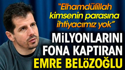 Elhamdülillah kimsenin parasına ihtiyacımız yok: Emre Belözoğlu’ndan Fatih Terim Fonu savunması