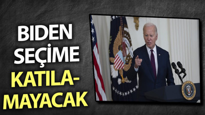 Biden seçime katılamayacak