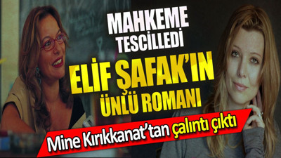 Elif Şafak'ın romanı Mine Kırıkkant'tan çalıntı çıktı. Mahkeme tescilledi