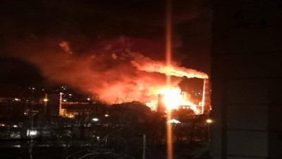 Rusya’da petrol rafinerisinde yangın