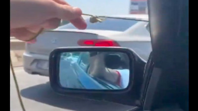 Arabasının gaz teli kopan adamdan 'pes' dedirten çözüm