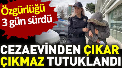 Özgürlüğü 3 gün sürdü. Cezaevinden çıkar çıkmaz tutuklandı
