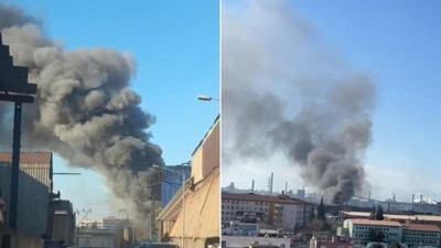 Hatay'da demir çelik fabrikasında korkutan yangın