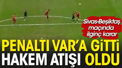 Beşiktaş'ın pozisyonu VAR'a penaltı olarak gitti. Hakem atışı olarak çıktı