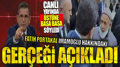 Fatih Portakal Ekrem İmamoğlu'yla ilgili gerçeği açıkladı. Canlı yayında üstüne basa basa söyledi