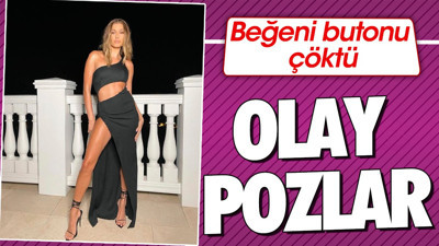 Hailey Bieber'in olay pozları beğeni butonunu çökertti