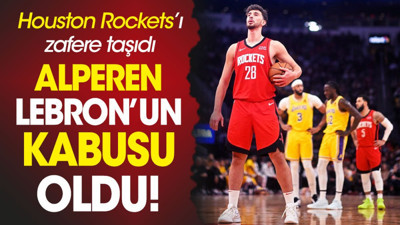 Alperen LeBron James'in kabusu oldu Houston'ı zafere taşıdı