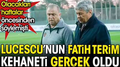Lucescu'nun Fatih Terim kehaneti gerçek oldu. Olacakları haftalar önceden söylemişti