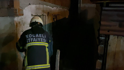Kocaeli’de kömürlükte yangın çıktı. Mahalleli sokağa döküldü