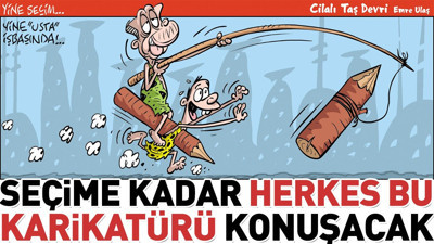 Seçime kadar herkes bu karikatürü konuşacak. Emre Ulaş çizdi