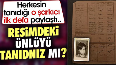 Resimdeki ünlüyü tanıdınız mı? Herkesin tanıdığı o şarkıcı ilk defa paylaştı