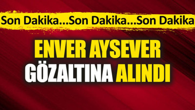 Enver Aysever gözaltına alındı