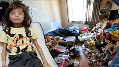 Yeğenini çöp evde tutan teyze tahliye edildi