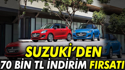 Suzuki’den 70 bin TL indirim fırsatı