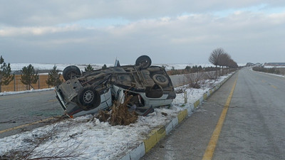 Otomobil takla attı: 4 yaralı (03 Şubat 2024)