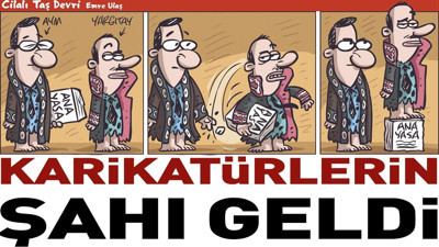 Karikatürlerin şahı geldi. Emre Ulaş'tan hayran bırakacak çizim