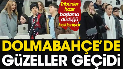 Dolmabahçe'de güzeller geçidi. Görenler bir daha baktı