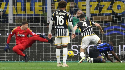 Inter Juventus maçında tek gol