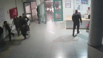 Kahramanmaraş'taki hastanelerde deprem anına ait yeni görüntüler ortaya çıktı