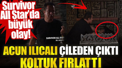 Acun Ilıcalı çileden çıktı koltuk fırlattı. Survivor All Star’da büyük olay!