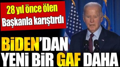 Biden’dan yeni bir gaf daha. 28 yıl önce ölen Başkanla karıştırdı