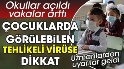 Çocuklarda görülebilen tehlikeli virüse dikkat! Okullar açıldı vakalar arttı. Uzmanlardan uyarılar geldi