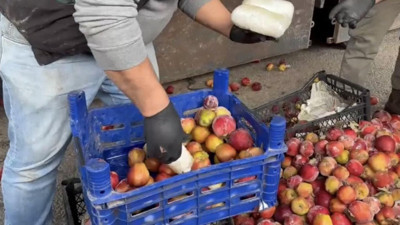 Elma kasalarının arasında bulundu! Değeri yok artık dedirtti