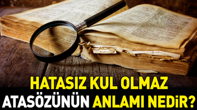 Hatasız kul olmaz atasözünün anlamı nedir?