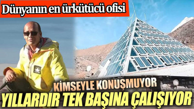 Yıllardır tek başına çalışıyor kimseyle konuşmuyor. İşte dünyanın en ürkütücü ofisi