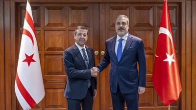 Bakan Fidan, KKTC Dışişleri Bakanı Ertuğruloğlu ile Ankara'da görüştü