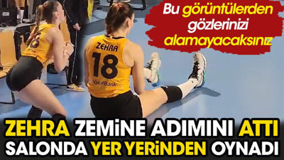 Zehra Güneş zemine adımını attı salonda yer yerinden oynadı. Bu görüntülerden gözlerinizi alamayacaksınız
