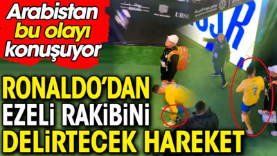 Ronaldo'dan ezeli rakibini delirtecek hareket! Rakip takımın formasını şortunun içine sokup geri attı