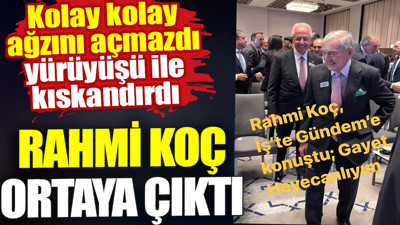 Kolay kolay konuşmayan Rahmi Koç konuştu. 93 yaşındaki iş adamı önemli mesaj verdi