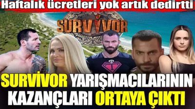 Survivor yarışmacılarının ne kadar kazandıkları ortaya çıktı. Haftalık ücretleri yok artık dedirtti