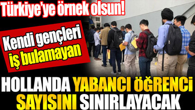 Hollanda kendi gençleri iş bulamadığı için yabancı öğrenci sayısını sınırlayacak