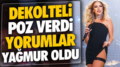 Hadise'nin dekolteli pozuna yağmur gibi yorum yağdı