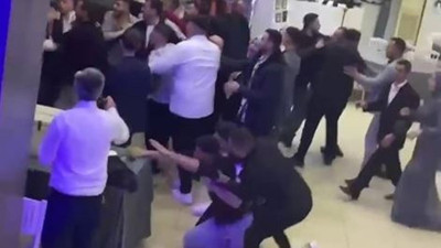 Düğün salonu boks ringine döndü