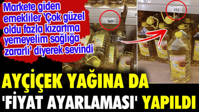 Ayçiçek yağına da fiyat ayarlaması yapıldı. Markete giden emekliler 'Çok güzel oldu, fazla kızartma yemeyelim, sağlığa zararlı' diyerek sevindi