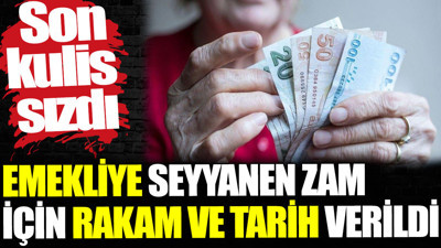 Emekliye seyyanen zam için rakam ve tarih verildi. Son kulis sızdı