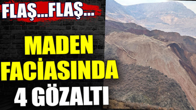 Maden faciasında 4 gözaltı