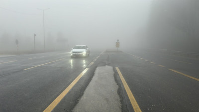 O güzergahı kullanacak sürücüler dikkat! Görüş mesafesi 35 metreye düştü