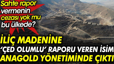 İliç madenine ÇED olumlu raporu veren isim Anagold yönetiminde çıktı. Sahte rapor vermenin cezası yok mu bu ülkede?
